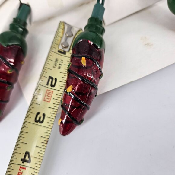 Jalapeno Chili Peppers Holiday Christmas String Light Set 10 Indoor Outdoor NEW - Picture 9 of 12